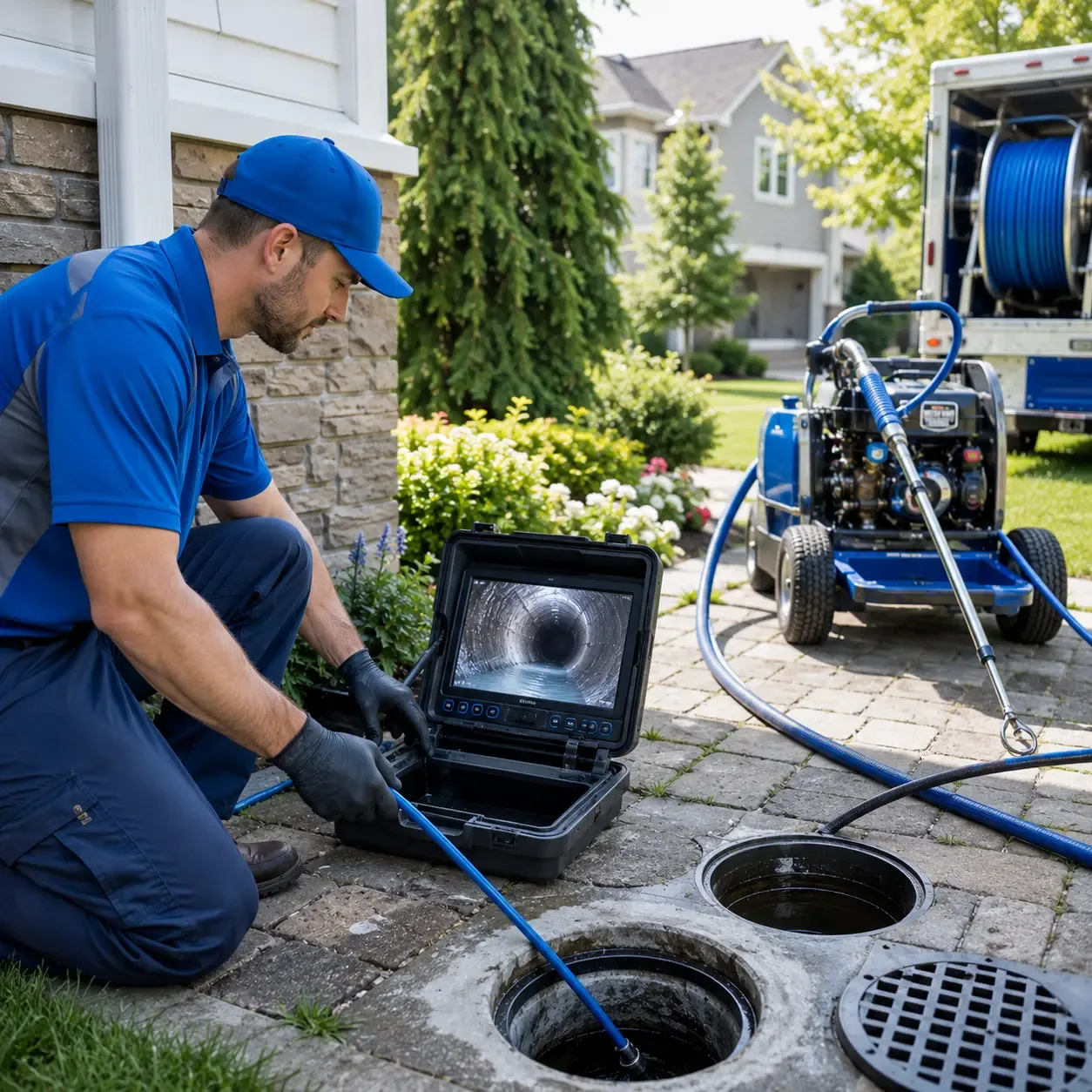 Outdoor drain cleaning professionals serving Pisgah Forest, NC